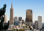 The Transamerica Building and the Bank of America Building - 829  San Francisco Skyline from Coit Tower - Aspect Ratio 1:1.4